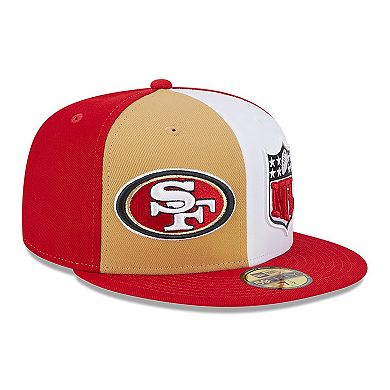 Men's New Era  Gold/Scarlet San Francisco 49ers 2023 Sideline 59FIFTY Fitted Hat
