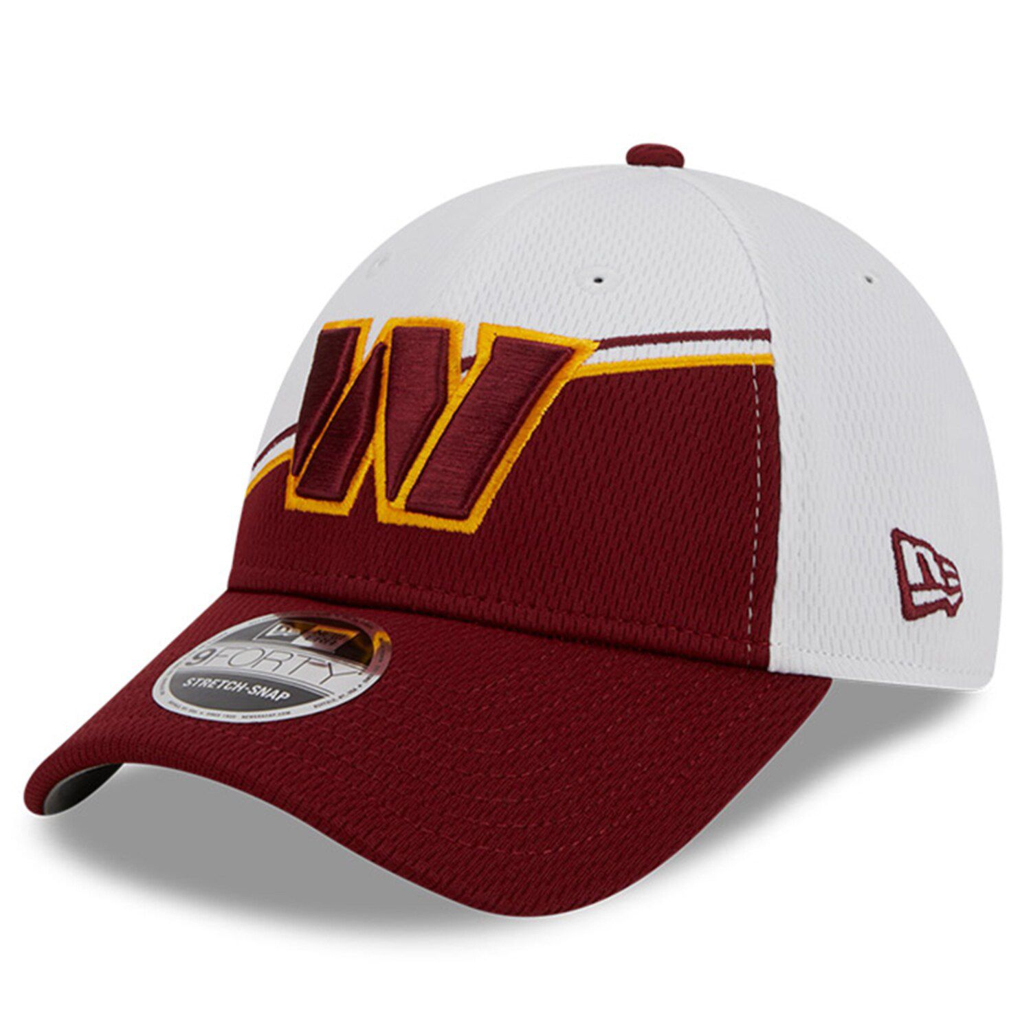 Men's New Era White/Burgundy Washington Commanders 2023 Sideline 9FORTY ...