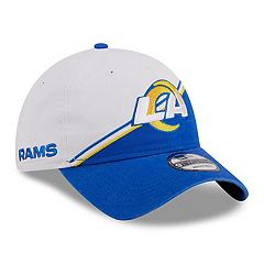 Men's New Era Cream/Royal Los Angeles Rams 2022 Sideline 59FIFTY Fitted Hat