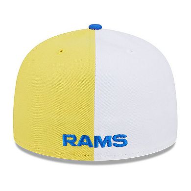 Men's New Era  Gold/Royal Los Angeles Rams 2023 Sideline 59FIFTY Fitted Hat