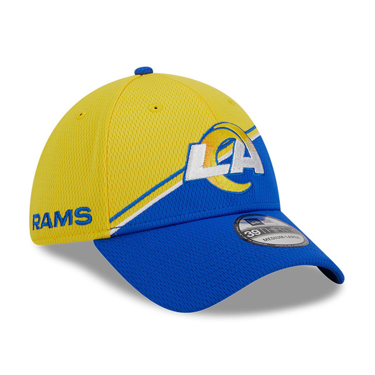 Men's Los Angeles Rams New Era Gray Speed 39THIRTY Flex Hat
