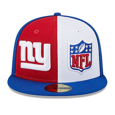 Men's New Era Red/Royal New York Giants 2023 Sideline 59FIFTY Fitted Hat