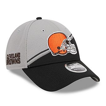 Men's New Era Gray/Black Cleveland Browns 2023 Sideline 9FORTY Adjustable Hat