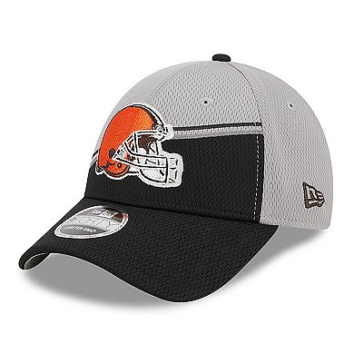 Men's New Era Gray/Black Cleveland Browns 2023 Sideline 9FORTY Adjustable Hat
