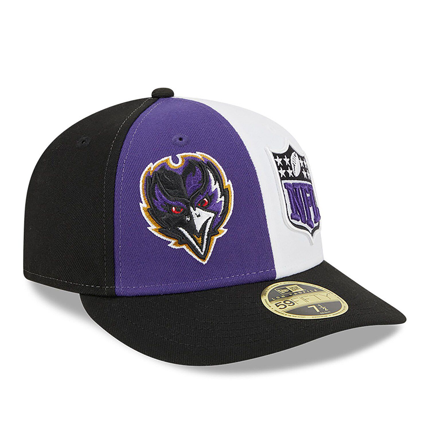 Men's New Era Black/Purple Baltimore Ravens 2022 NFL Draft On Stage 59FIFTY Fitted  Hat