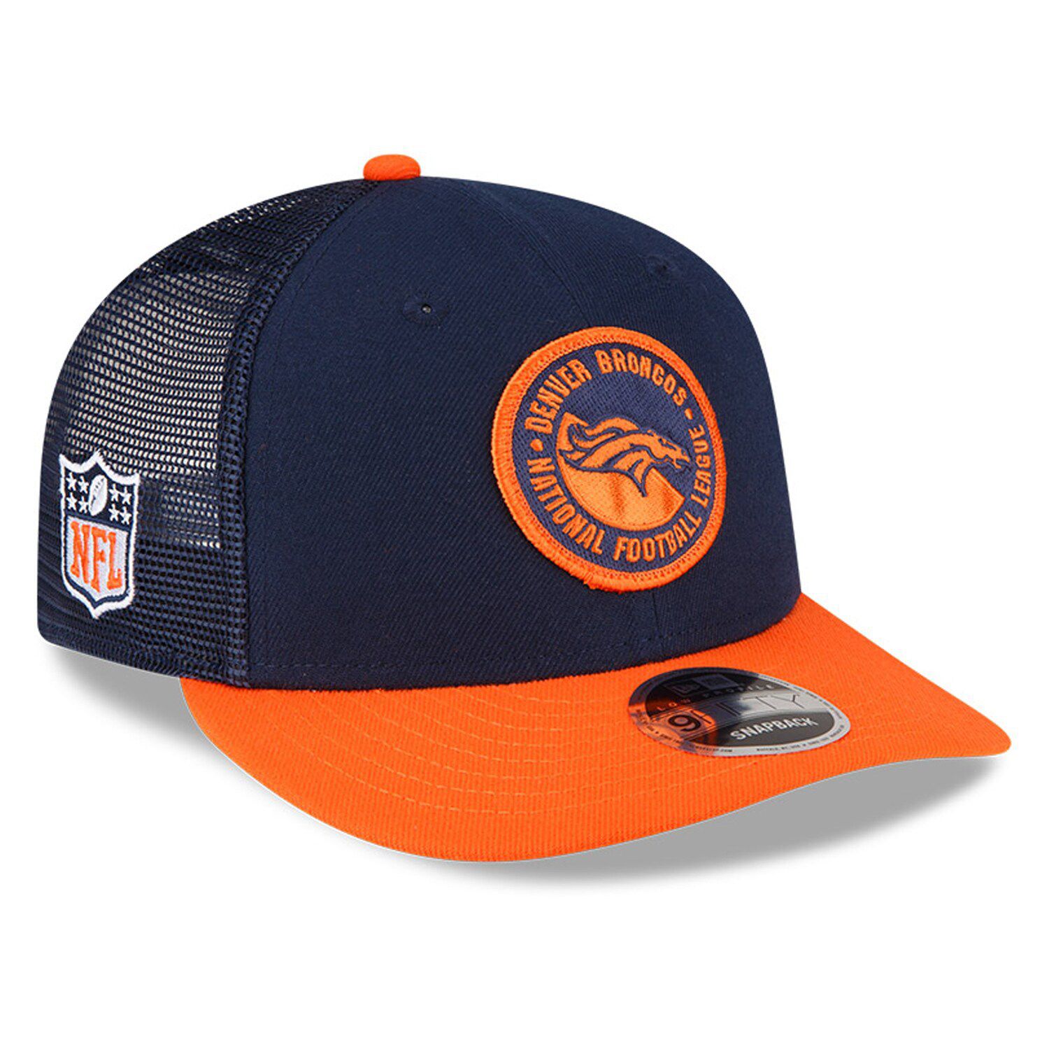 Men's New Era Cream/Royal Denver Broncos 2023 Sideline Historic 9FIFTY Snapback Hat