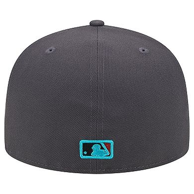 Men's New Era Graphite Chicago White Sox Print Undervisor 59FIFTY Fitted Hat