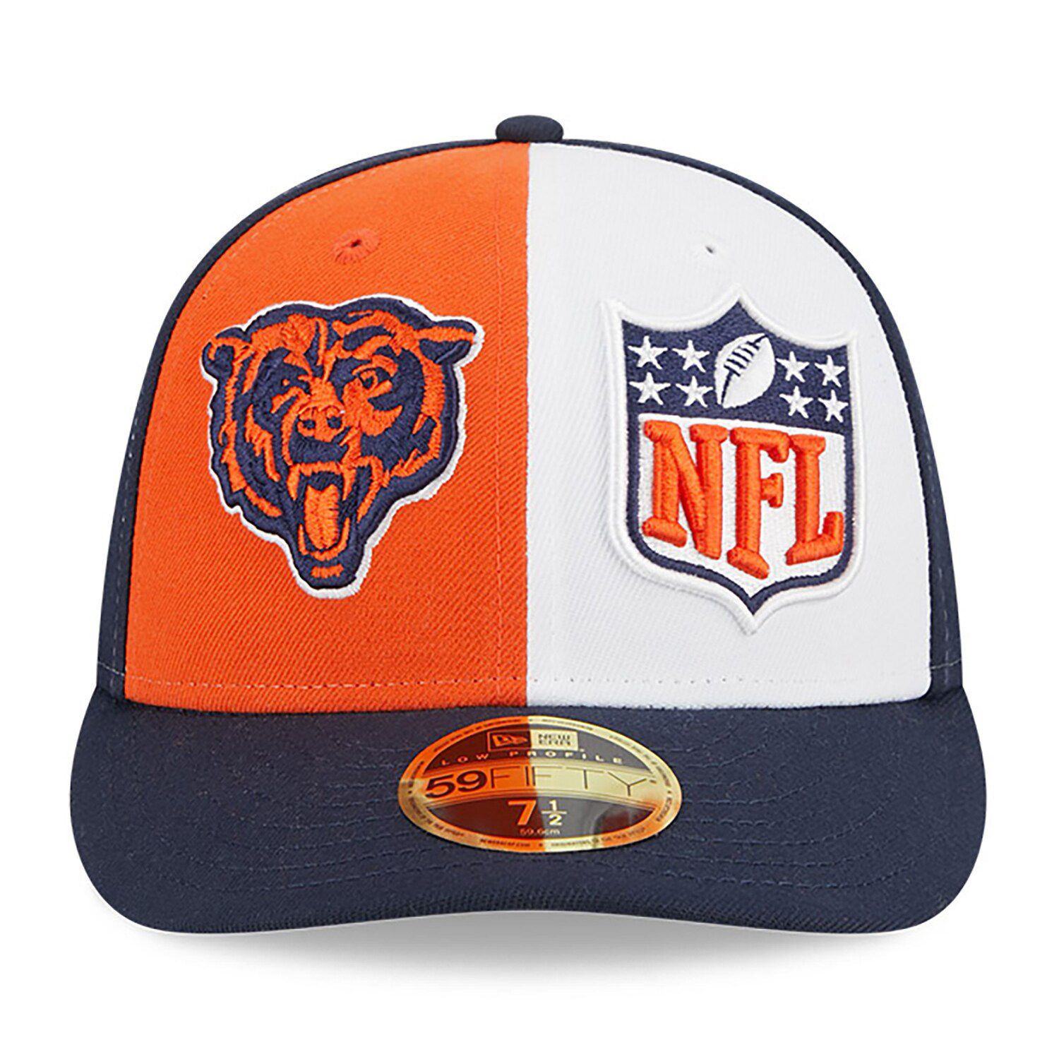 Men's New Era Orange/Navy Chicago Bears 2023 Sideline Low Profile ...