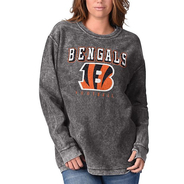 Cincinnati Bengals G-III 4Her by Carl Banks Women's Comfy Cord Pullover  Sweatshirt - Black