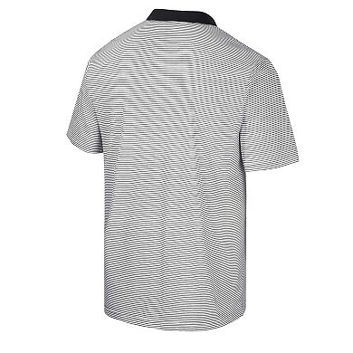 Men's Colosseum White Vanderbilt Commodores Print Stripe Polo