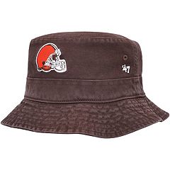 Men's New Era Khaki Cleveland Browns Retro Beachin' Bucket Hat