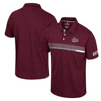 Men's Colosseum Maroon Montana Grizzlies No Problemo Polo