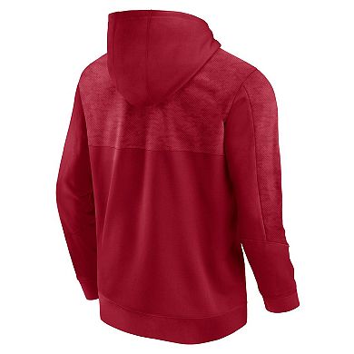 Men's Fanatics Branded Crimson Oklahoma Sooners Defender Pullover Hoodie