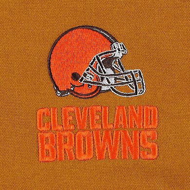 Men's Dunbrooke Tan Cleveland Browns Journey Workwear Tri-Blend Full-Zip Jacket