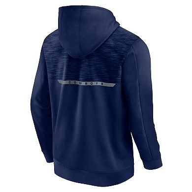 Men's Fanatics Branded Navy Dallas Cowboys Defender Evo Full-Zip Hoodie