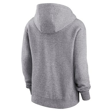 Women's Nike Heather Gray Indianapolis Colts Team Logo Club Fleece Pullover Hoodie