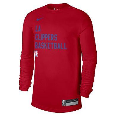 Unisex Nike Red LA Clippers 2023/24 Legend On-Court Practice Long Sleeve T-Shirt