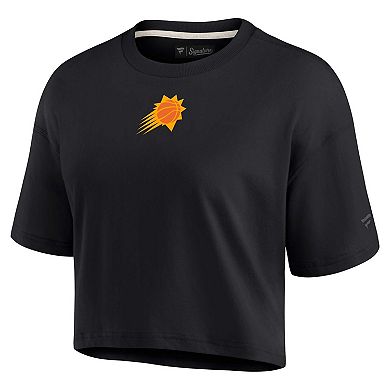 Women's Fanatics Signature Black Phoenix Suns Super Soft Boxy Cropped T-Shirt
