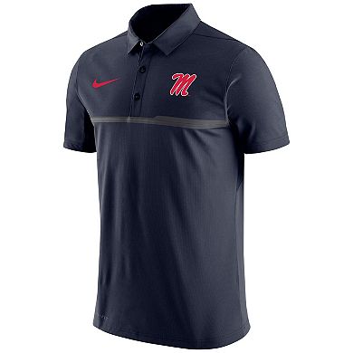 Men's Nike Navy Ole Miss Rebels Coaches Performance Polo