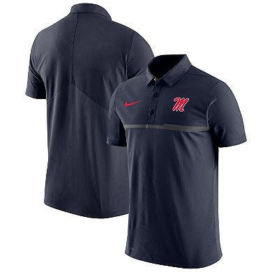 Men's Nike Navy Ole Miss Rebels Coaches Performance Polo