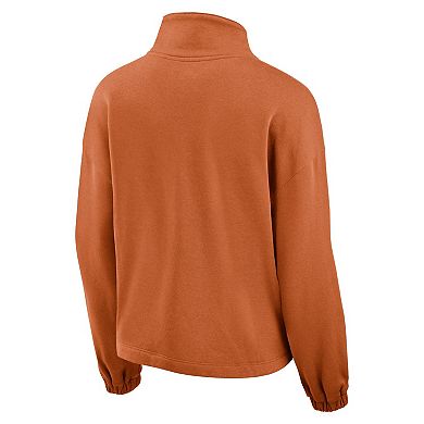 Women's Fanatics Branded Texas Orange Texas Longhorns Fleece Half-Zip Jacket
