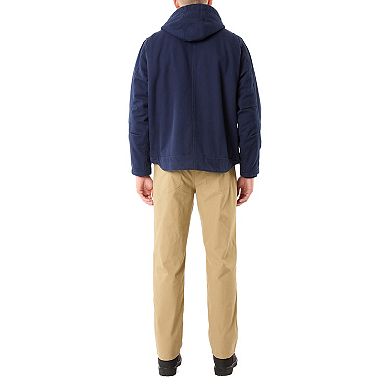 Men's Smith's Workwear Sherpa-Lined Duck Canvas Hooded Work Jacket