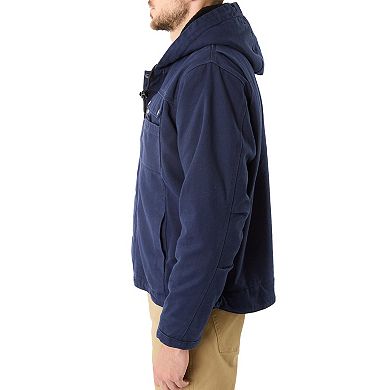Men's Smith's Workwear Sherpa-Lined Duck Canvas Hooded Work Jacket