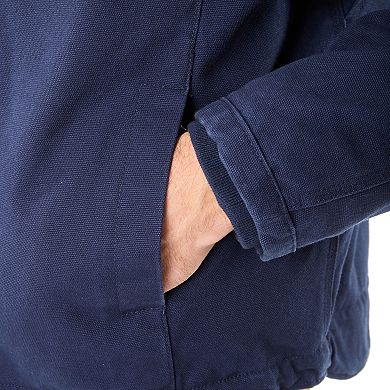 Men's Smith's Workwear Sherpa-Lined Duck Canvas Hooded Work Jacket
