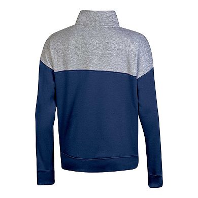 Women's Champion  Navy Villanova Wildcats Color-Blocked Quarter-Zip Sweatshirt