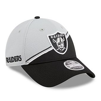 Men's New Era Gray/Black Las Vegas Raiders 2023 Sideline 9FORTY Adjustable Hat