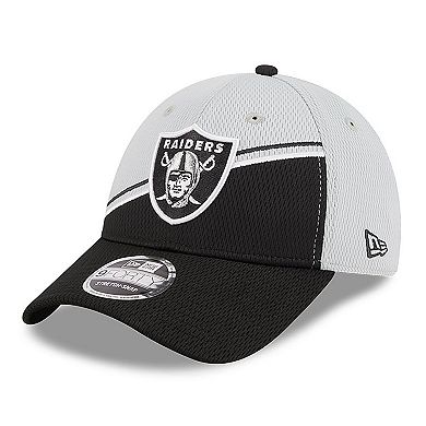 Men's New Era Gray/Black Las Vegas Raiders 2023 Sideline 9FORTY Adjustable Hat