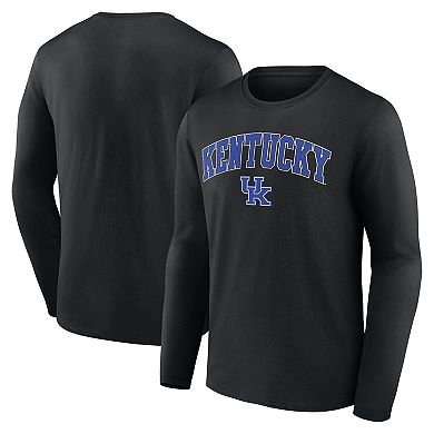 Men's Fanatics Branded Black Kentucky Wildcats Campus Long Sleeve T-Shirt