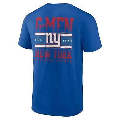 Men's Profile  Royal New York Giants Big & Tall Two-Sided T-Shirt