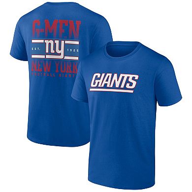 Men's Profile  Royal New York Giants Big & Tall Two-Sided T-Shirt