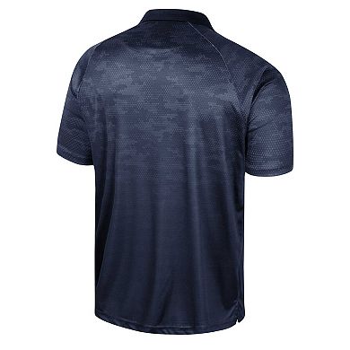 Men's Colosseum Navy Auburn Tigers Honeycomb Raglan Polo