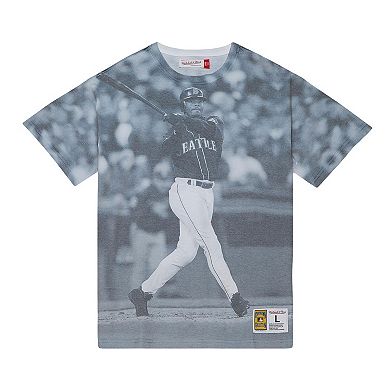 Men's Mitchell & Ness Ken Griffey Jr. Seattle Mariners Cooperstown Collection Highlight Sublimated Player Graphic T-Shirt