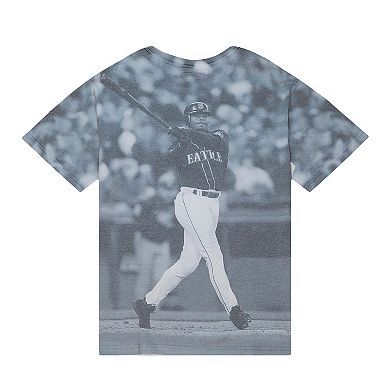 Men's Mitchell & Ness Ken Griffey Jr. Seattle Mariners Cooperstown Collection Highlight Sublimated Player Graphic T-Shirt