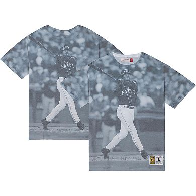 Men's Mitchell & Ness Ken Griffey Jr. Seattle Mariners Cooperstown Collection Highlight Sublimated Player Graphic T-Shirt