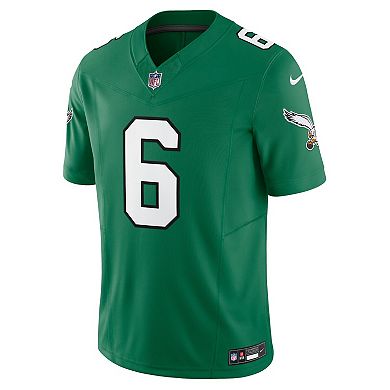 Men's Nike DeVonta Smith Kelly Green Philadelphia Eagles Vapor F.U.S.E. Limited Jersey
