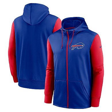 Men's Nike Royal Buffalo Bills Performance Full-Zip Hoodie