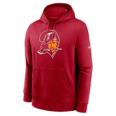 Men's Nike Red Tampa Bay Buccaneers Rewind Club Pullover Hoodie