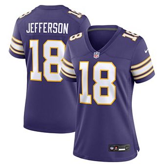 Women's Nike Justin Jefferson Purple Minnesota Vikings Classic Player Game Jersey