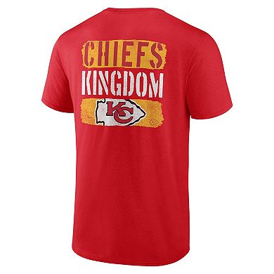 Men's Profile  Red Kansas City Chiefs Big & Tall Two-Sided T-Shirt
