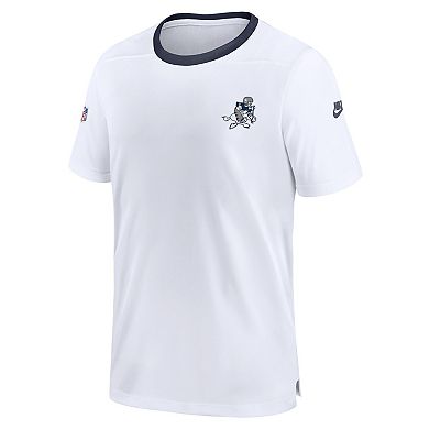 Men's Nike White Dallas Cowboys Sideline Coaches Alternate Performance T-Shirt