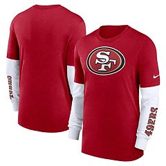 San Francisco 49ers Nike Women's Fashion 3/4-Sleeve Raglan T-Shirt - Scarlet