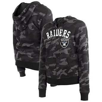 Women's New Era Black Las Vegas Raiders Camo Full-Zip Hoodie