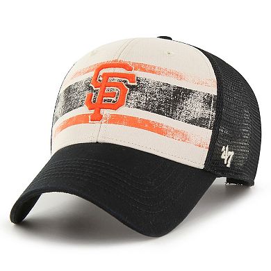Men's '47 Cream/Black San Francisco Giants Breakout MVP Trucker Adjustable Hat