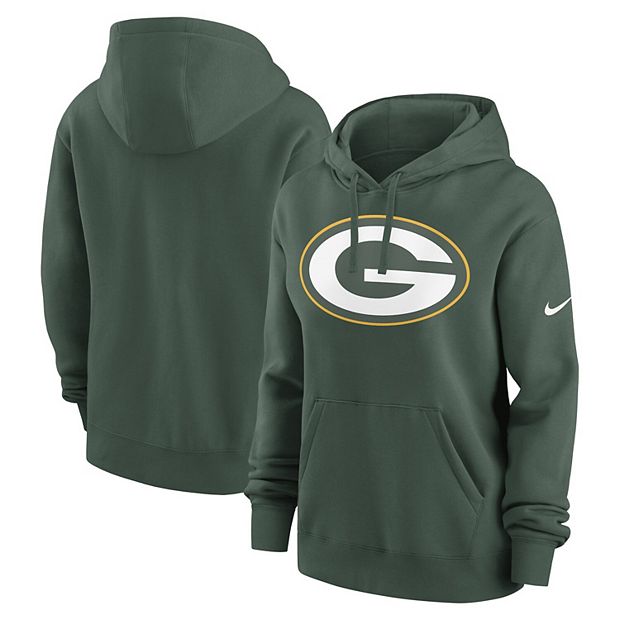 Women's Nike Green Green Bay Packers Team Logo Club Fleece