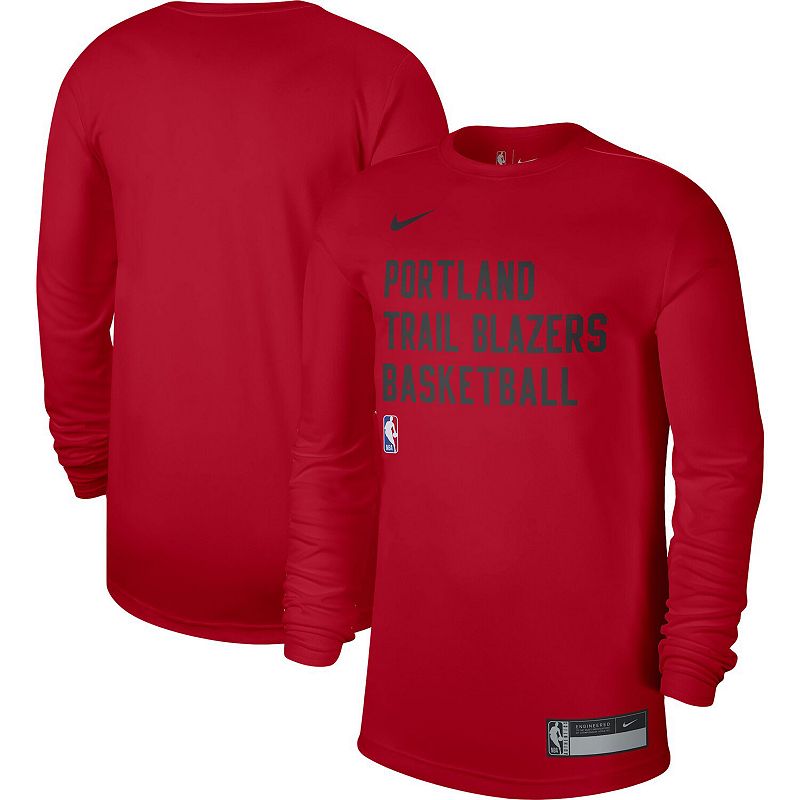 Unisex Nike Red Portland Trail Blazers 2023/24 Legend On-Court Practice Long Sleeve T-Shirt, Men's, Size: Small