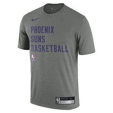 Men's Nike Heather Gray Phoenix Suns 2023/24 Sideline Legend Performance Practice T-Shirt
